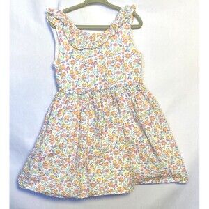 Tommy Bahama Floral Dress Girls Size 5 Ruffle Sleeveless Fit Flare Bow